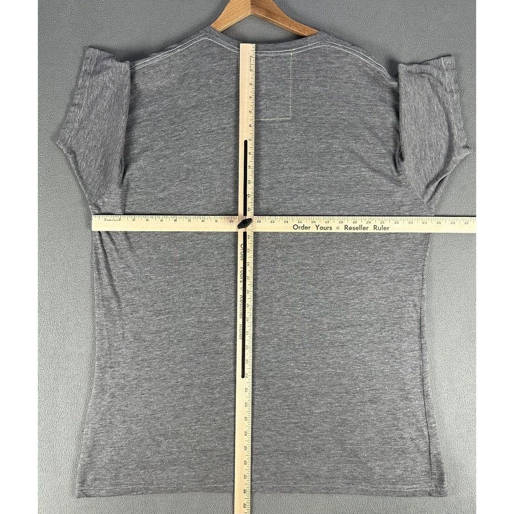 Aviator Nation Shirt 2XL Grey Jersey Cotton Distressed Minimalist Surf Beach - Picture 5 of 7